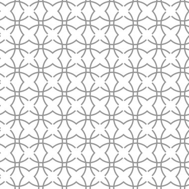 Arap tarzında kusursuz bir vektör süsü. Geometrik soyut arkaplan. Duvar kağıtları ve arka planlar için gümüş desenli ızgara