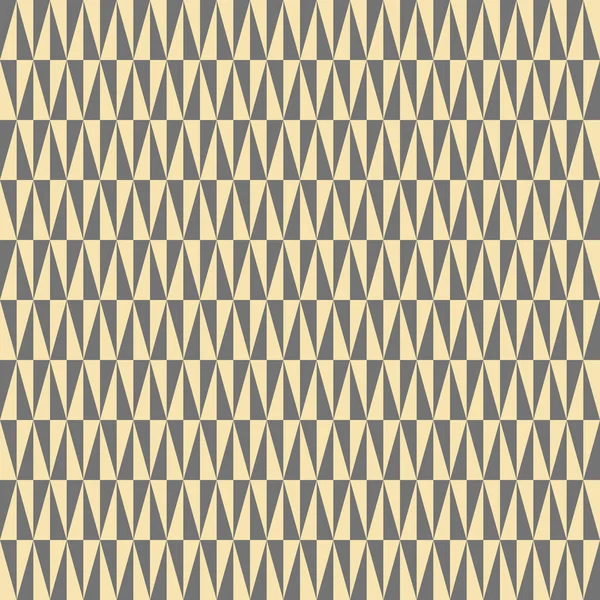具有灰色和金色三角形的几何向量模式 几何现代装饰品 无缝抽象背景 — 图库矢量图片