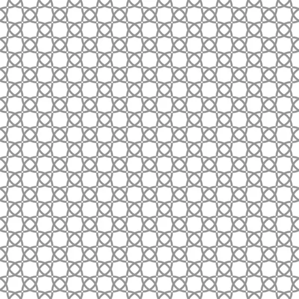 Απρόσκοπτη Διάνυσμα Γκρι Και Λευκό Στολίδι Αραβικό Στυλ Γεωμετρικό Αφηρημένο — Διανυσματικό Αρχείο