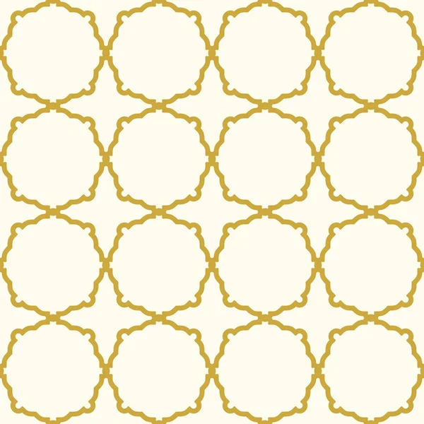 Ornamento Oro Vettoriale Senza Cuciture Stile Arabo Sfondo Geometrico Astratto — Vettoriale Stock