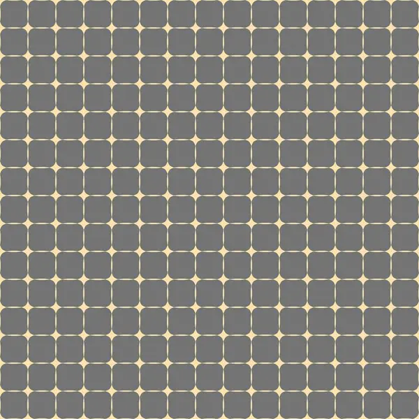 幾何学的ベクトルグリッド シームレスな抽象パターン 現代的なグレーと黄色の背景と線 — ストックベクタ