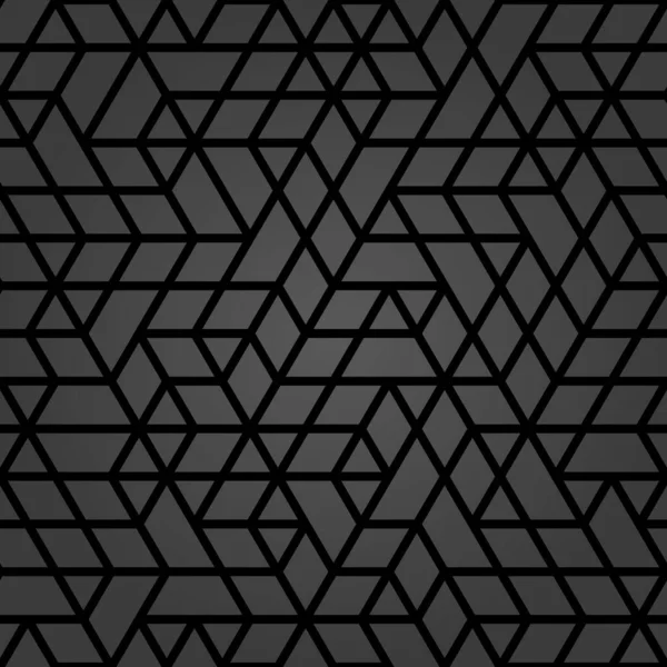 デザインのためのシームレスな幾何学的背景 現代のダークベクトル装飾 幾何学的抽象パターン — ストックベクタ