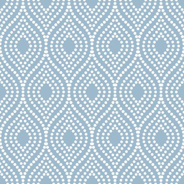 Kusursuz vektör süsü. Modern dalgalı mavi ve beyaz arkaplan. Geometrik modern desen