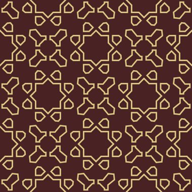 Tasarımlarınız için kusursuz geometrik arkaplan. Modern vektör altın süsü. Geometrik soyut desen