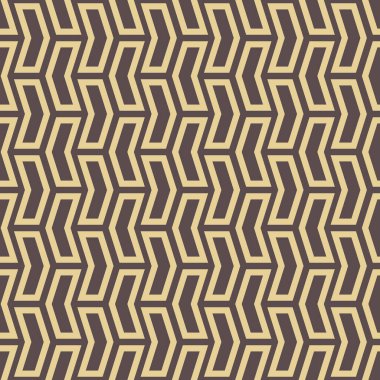 Gri ve altın oklu geometrik vektör deseni. Geometrik modern süs. Kusursuz soyut arkaplan