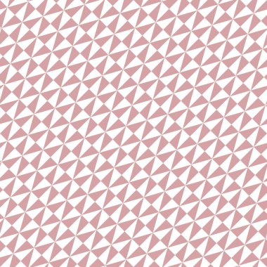 Çapraz mor ve beyaz üçgenli geometrik vektör deseni. Geometrik modern süs. Kusursuz soyut arkaplan