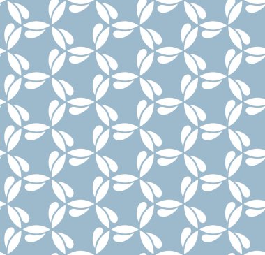 Kusursuz mavi ve beyaz vektör süsü. Modern dalgalı arka plan. Geometrik modern desen