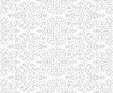 Klasik kusursuz vektör deseni. Damask oryantasyon süsü. Klasik klasik hafif arka plan. Kumaş, duvar kâğıtları ve ambalaj için doğu deseni