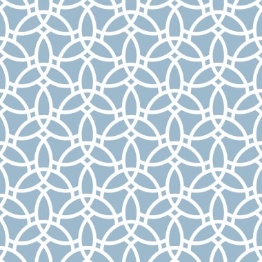 Kusursuz vektör süsü. Modern dalgalı arka plan. Geometrik modern mavi ve beyaz desen