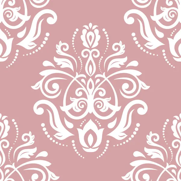 Klasik kusursuz vektör deseni. Damask oryantasyon süsü. Klasik klasik klasik arka plan. Kumaş, duvar kâğıtları ve ambalaj için doğu deseni