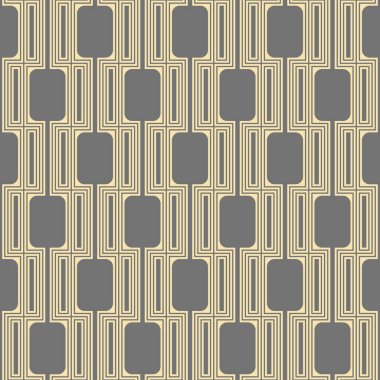 Tasarımlarınız için kusursuz geometrik arkaplan. Modern vektör gri ve altın süs. Geometrik soyut desen