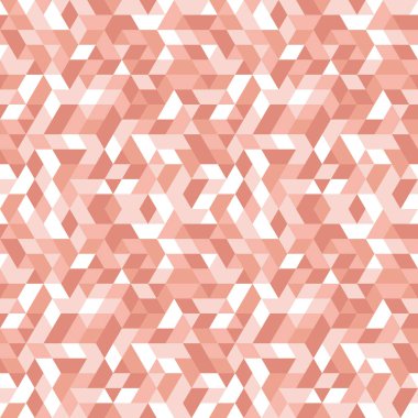 Pembe ve beyaz üçgen ile geometrik vektör desen. Geometrik modern süsleme. Sorunsuz arka plan
