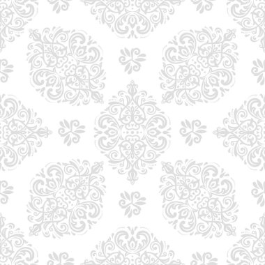 Orient vektör klasik desen. Klasik elementlerle kusursuz soyut bir arkaplan. Oryantasyon ışık deseni. Duvar kağıdı için süs