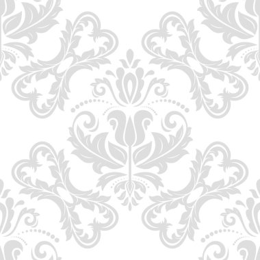 Orient vektörü klasik ışık deseni. Klasik elementlerle kusursuz soyut bir arkaplan. Oryantasyon düzeni. Duvar kağıdı için süs