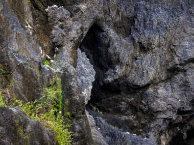 Hindistan 'ın Uttarakhand bölgesindeki Himalaya Dağları' nın Gri Taşı. Shivalik Dağları. Jeoloji ve Dağcılık.