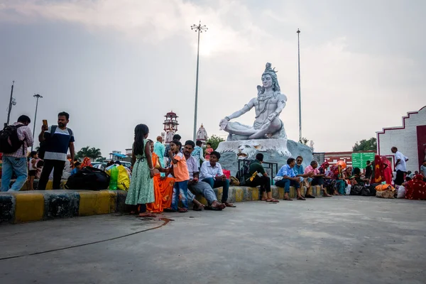 Července 2022 Haridwar Indie Socha Lorda Šivy Nádraží Haridwar Kde — Stock fotografie