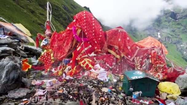 Julho 2022 Himachal Pradesh Índia Deusa Kali Lugar Adoração Divindade — Vídeo de Stock