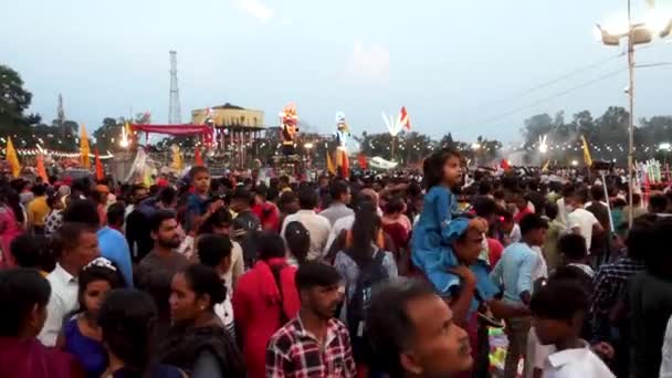 Oktober 2022 Dehradun Uttarakhand Indien Großes Öffentliches Treffen Während Des — Stockvideo