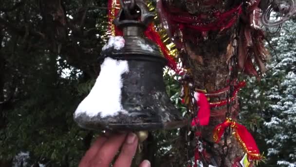 Uttarakhand Hindistan Ocak 2022 Hindu Ayininin Bir Parçası Olarak Kutsal — Stok video
