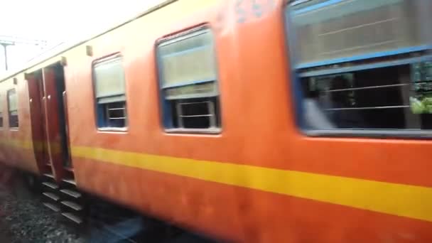Julio 2022 Katra Jammu Cachemira India Tren Paso Con Ventana — Vídeos de Stock
