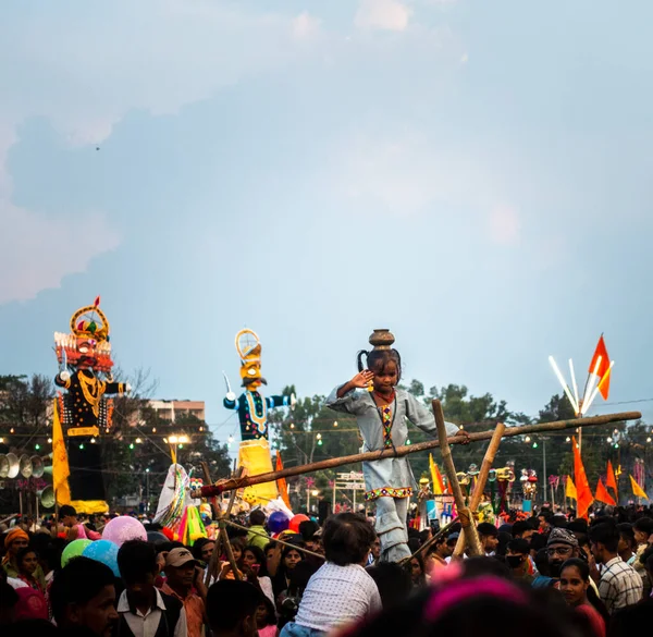 Ekim 2022 Dehradun Uttarakhand Hindistan Vijayadashami Festival Fuarı Dussehra Sırasında — Stok fotoğraf