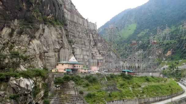 Αυγούστου 2023 Χιμαχάλ Πραντές Ινδία Karcham Wangtoo Hydroelectric Plant Ένας — Αρχείο Βίντεο