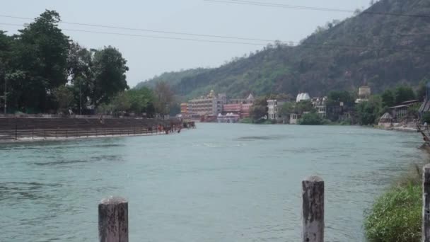 Junho 2022 Uttarakhand Índia Cidade Santa Haridwar Uma Captura Deslumbrante — Vídeo de Stock