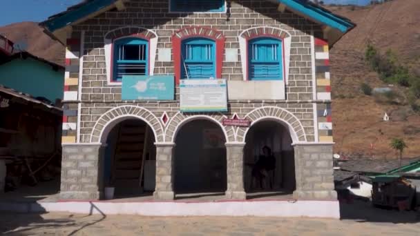 Kasım 2022 Tehri Garhwal Uttarakhand Hindistan Uttarakhand Daki Bir Postane — Stok video