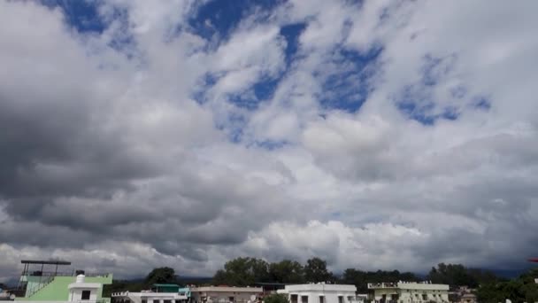 Oct 2022 Uttarakhand Inde Superbe Paysage Nuageux Dessus Dehradun City — Video