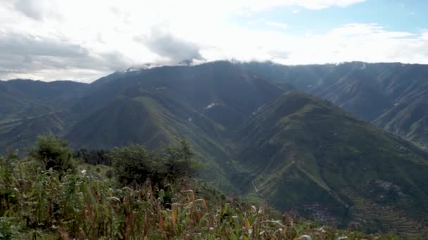 Serenidade Verde Himalaia Área Rural Tehri Garhwal Uttarakhand Índia — Vídeo de Stock