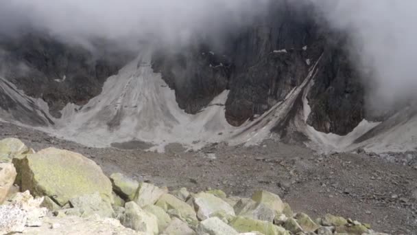 Eisige Gletscher Und Seen Kinner Kailash Gebirge Oberen Himalaya Himachal — Stockvideo
