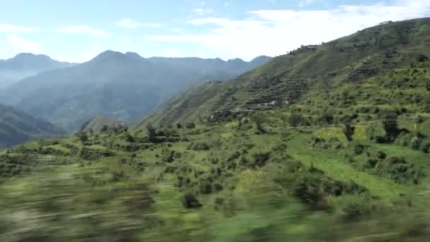 Himalaya Yolculuğu Uttarakhand Hindistan Resimli Köyleri Görkemli Peyzajları Ndan Geçmek — Stok video