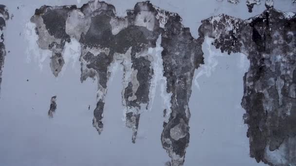 Зовнішній Пілінг Фарби Показує Мусон Носить Метеоритні Стіни Індійського Дому — стокове відео