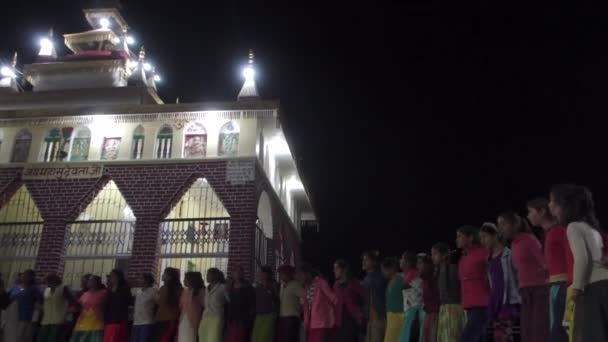 November 2022 Tehri Garhwal Uttarakhand Indien Garhwali Lokalbefolkningen Levande Traditionell — Stockvideo