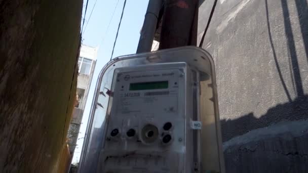 Června 2022 Uttarakhand India Rezidenční Elektroměr Instalovaný Dehradun City Indie — Stock video