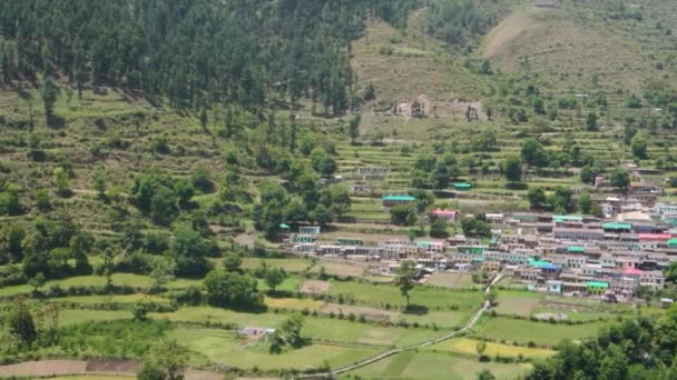 Kroky Domů Klíně Garhwal Himaláje Saindul Vesnice Tehri Garhwal Indie — Stock video