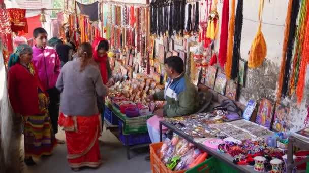 Februari 2024 Uttarakhand Indien Vibrerande Landsbygd Indien Lokalbefolkningen Deltar Festival — Stockvideo
