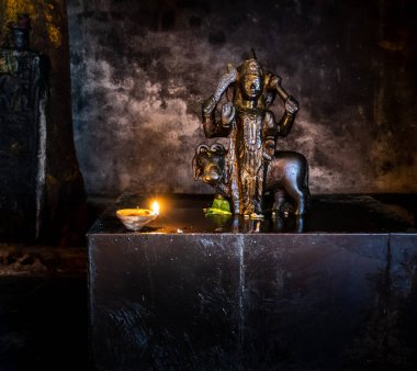 Feb.18th 2024, Uttarakhand India. Yama Dev Sculpture: Hindu Deity of Death and Justice clipart