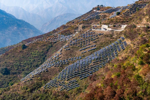 Mountain Solar Power Panels : Economic Development in Pauri Garhwal, Uttarakhand. Clean and sustainable energy initiative.