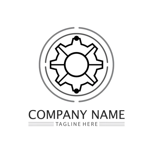 Tecnologia Del Logo Vettoriale Illustrazione Del Concetto Modello Logo Aziendale — Vettoriale Stock