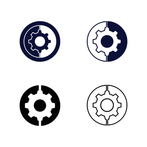 Vektor Logotyp Teknik Digital Tech Vektor Företag Logotyp Mall Koncept — Stock vektor