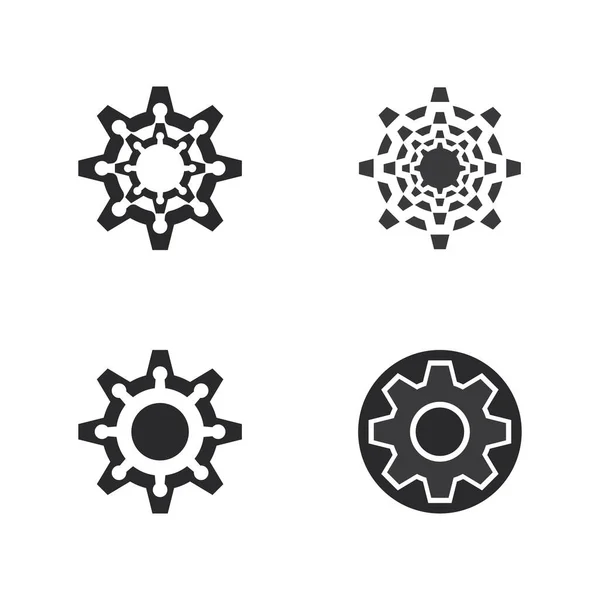 Gear Logo模板矢量图标设计 — 图库矢量图片