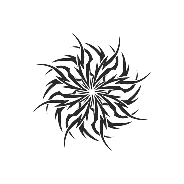 部落图案纹身矢量艺术设计 部落纹身抽象袖子 素描艺术设计隔离在白色背景 简单的标志 — 图库矢量图片