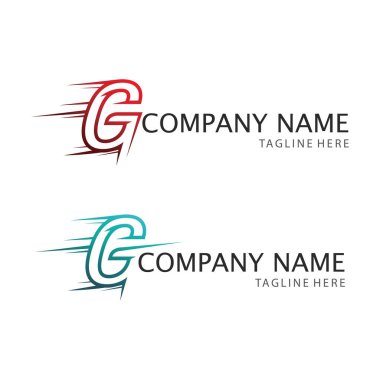 G Harfi vektör illüstrasyon simgesi Logo Şablonu tasarımı