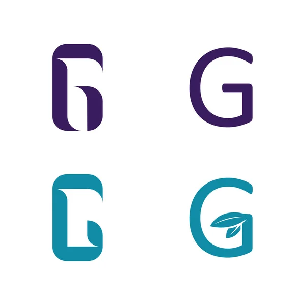 Buchstabe Vektor Illustration Symbol Logo Vorlage Design — Stockvektor