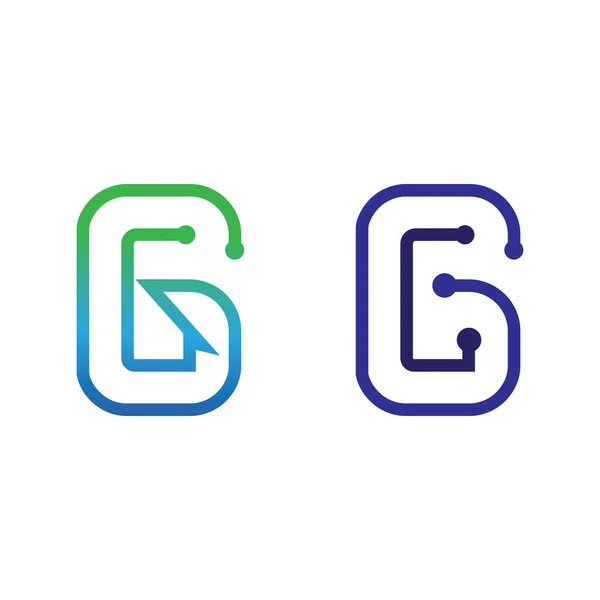Buchstabe Vektor Illustration Symbol Logo Vorlage Design — Stockvektor