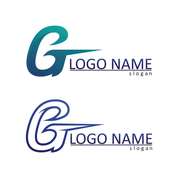 Icône Illustration Vectorielle Lettre Conception Modèle Logo — Image vectorielle