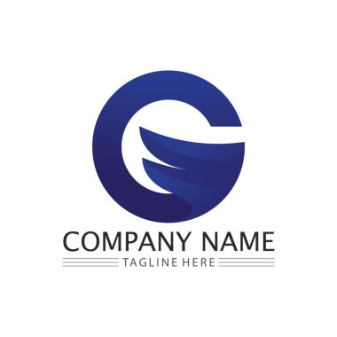 G Harfi vektör illüstrasyon simgesi Logo Şablonu tasarımı