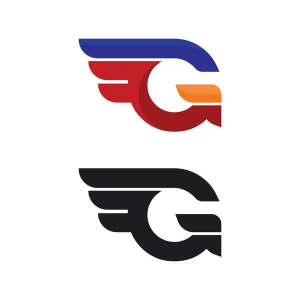 Ícone Ilustração Vetorial Letra Design Modelo Logotipo —  Vetores de Stock