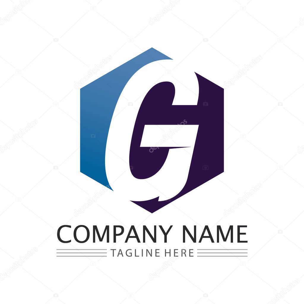 G Letter vector illustration icon Logo Template design
